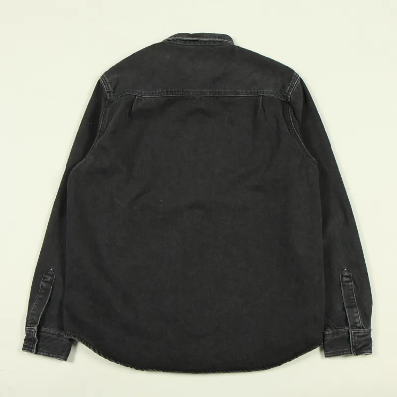 Carhartt WIP Monterey Shirt Jac - Black Stone Washed-2